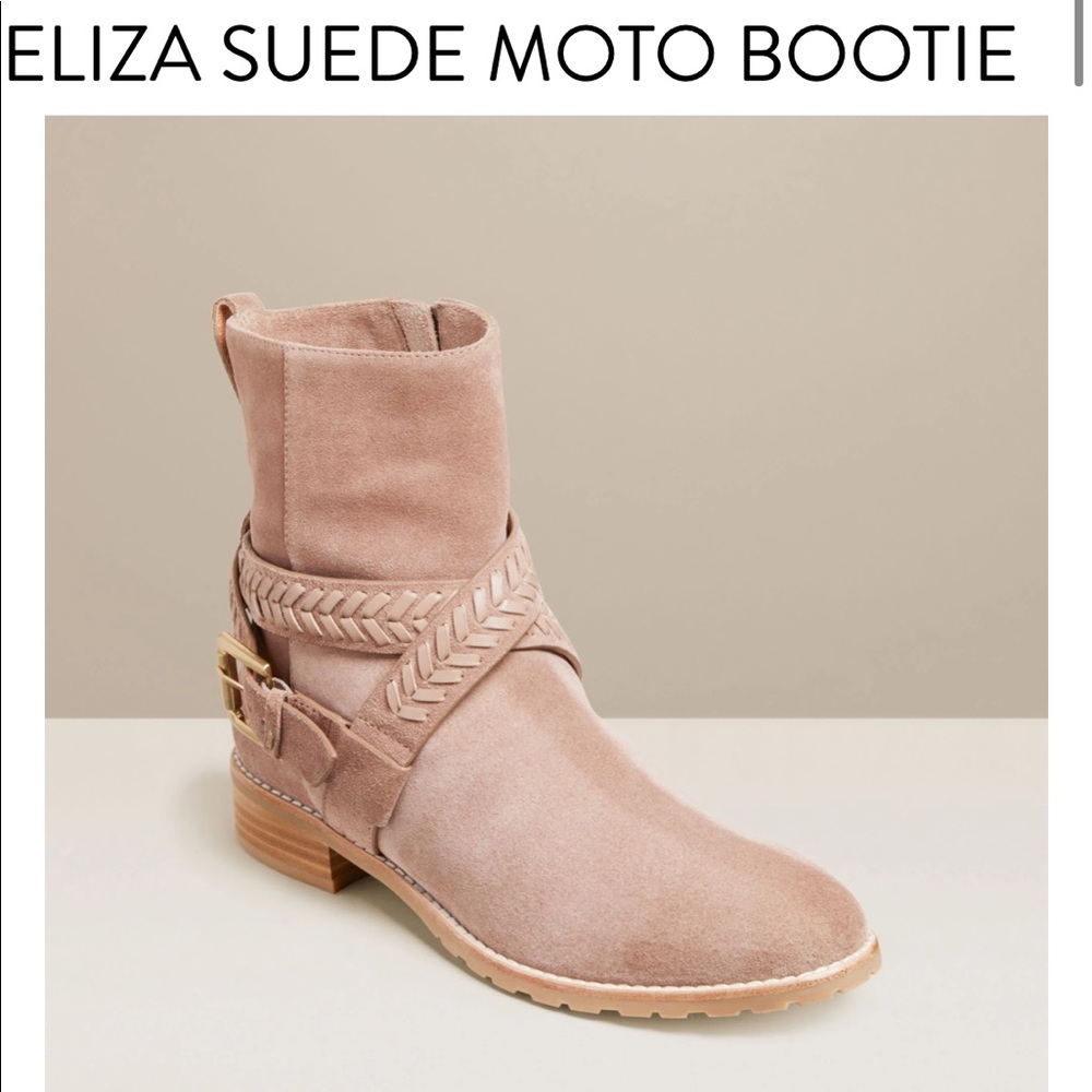 New- Jack Rogers- Eliza suede moto bootie